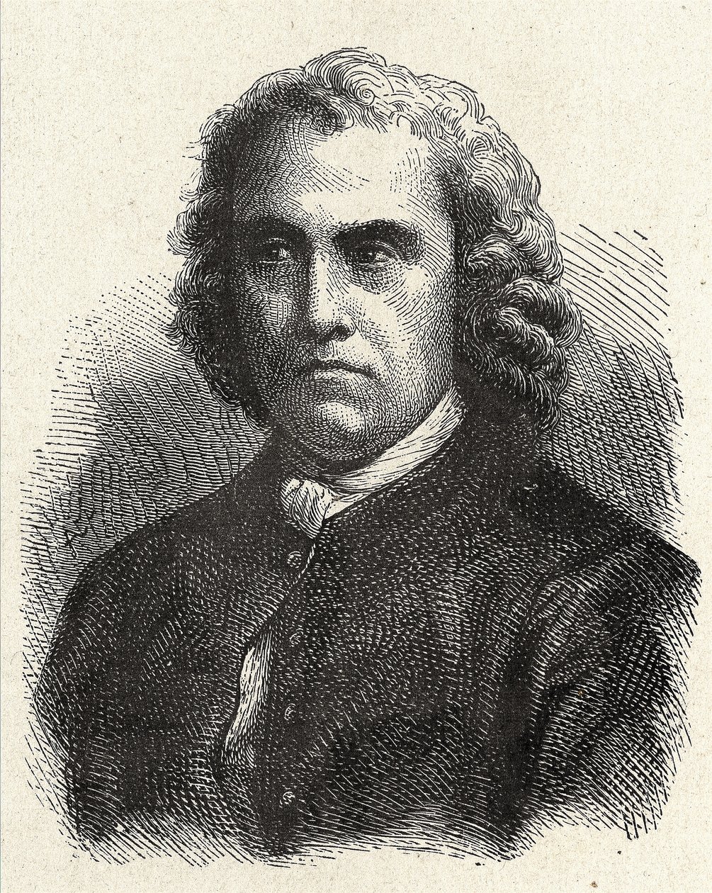 Portræt af Pierre Charles Le Monnier, fransk astronom (1715 - 1799) - i "" Album de la Science; berømte videnskabsmænd; Store opdagelser””” 1896. af French School