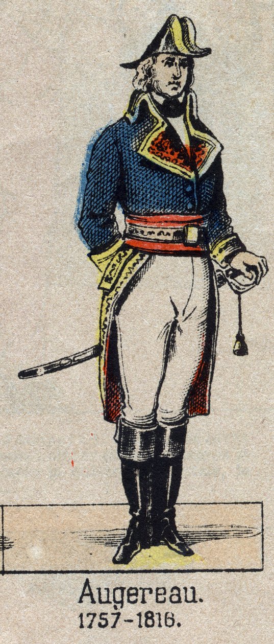 Portræt af "" Pierre Francois Charles Augereau, hertug af Castiglione (marskal Augereau) Marechal af Frankrig (Paris) af French School