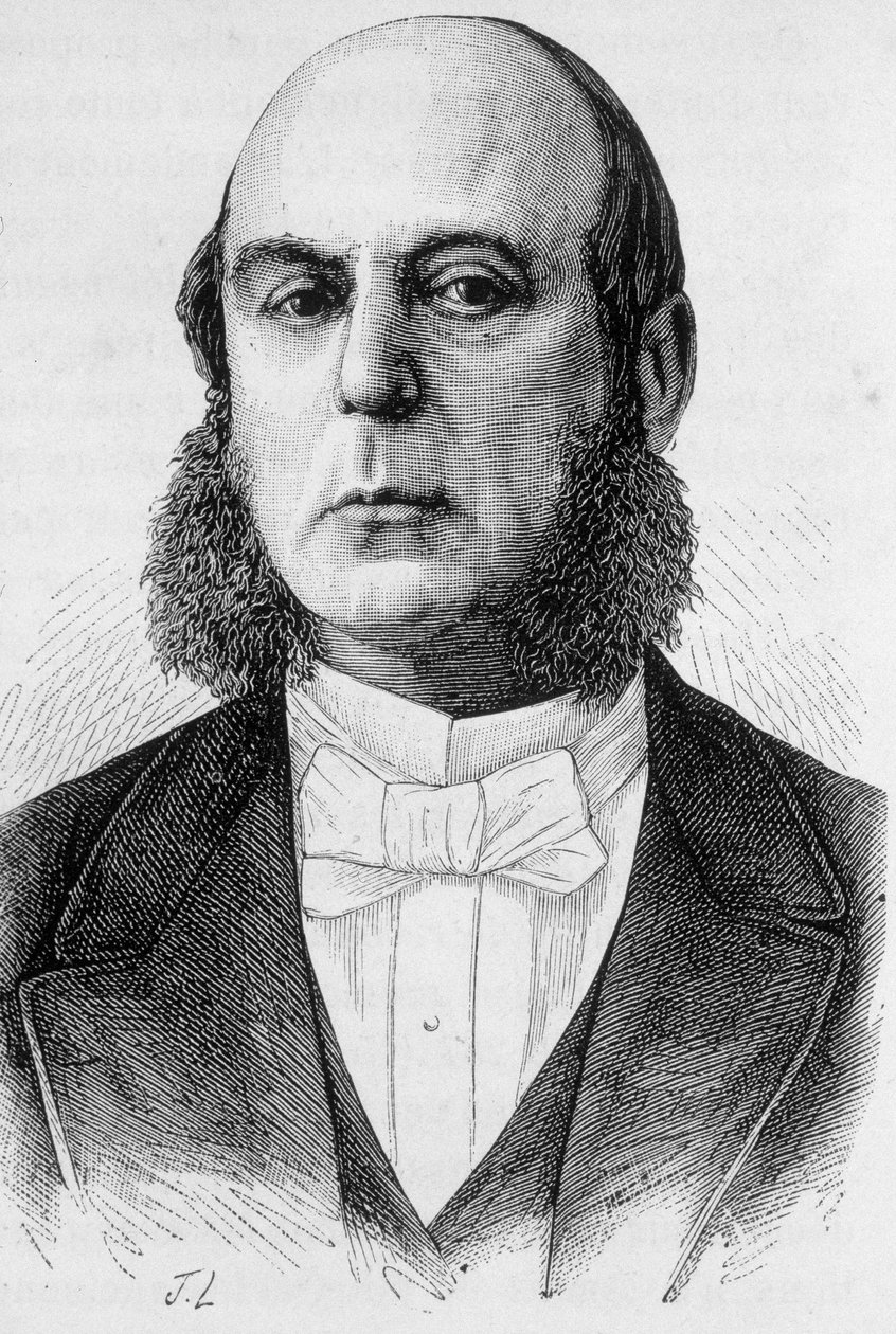 Portræt af Pierre Jules Baroche fransk politiker (1802 - 1870) af French School