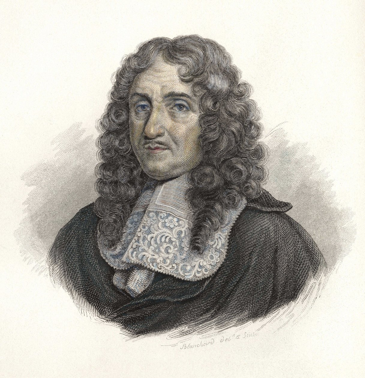 Portræt af Pierre Paul de Riquet (1604-1680), fransk ingeniør. i ""Portrætter af nyttige mænd"" af French School