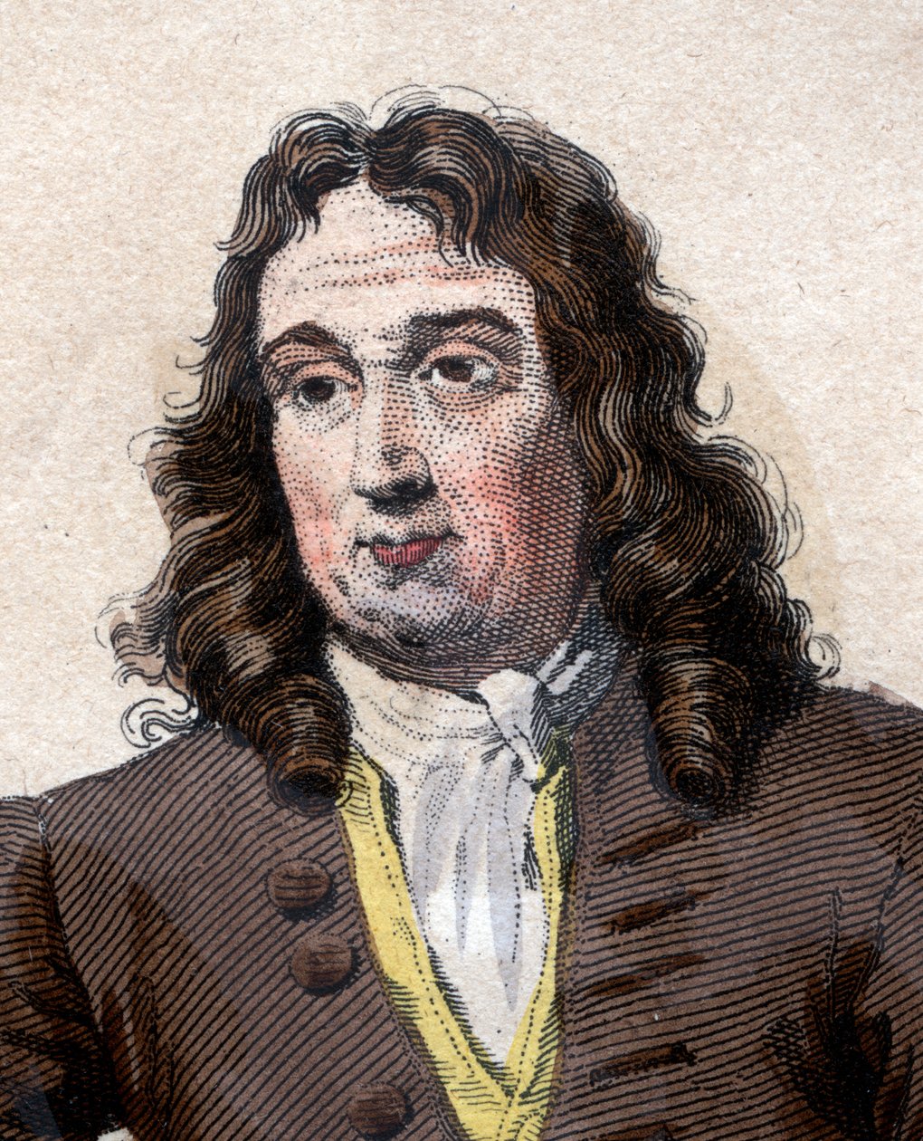 Portræt af Pierre Puget (1620-1694), fransk maler, billedhugger, arkitekt og ingeniør. af French School
