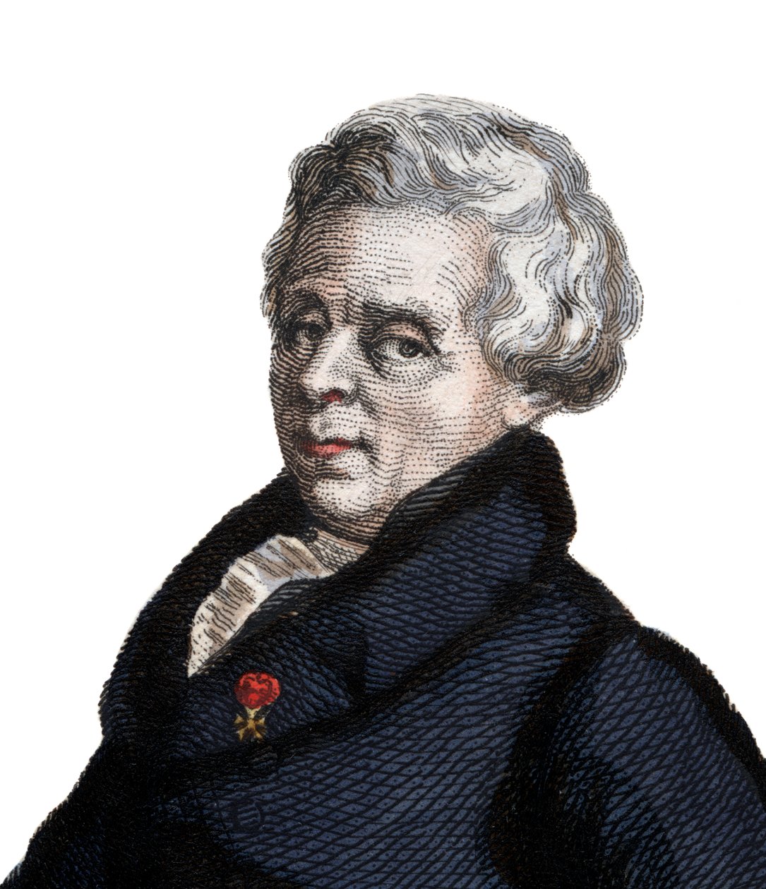 Portræt af Pierre Simon, markis de Laplace (La Place) (1749-1827), fransk matematiker og astronom. af French School
