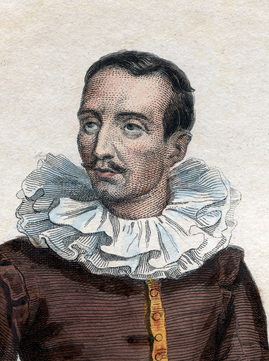 Portræt af Pierre de Bourdeille, herre (og abbe) af Brantome (1535-1614), fransk historiker, soldat og biograf. af French School
