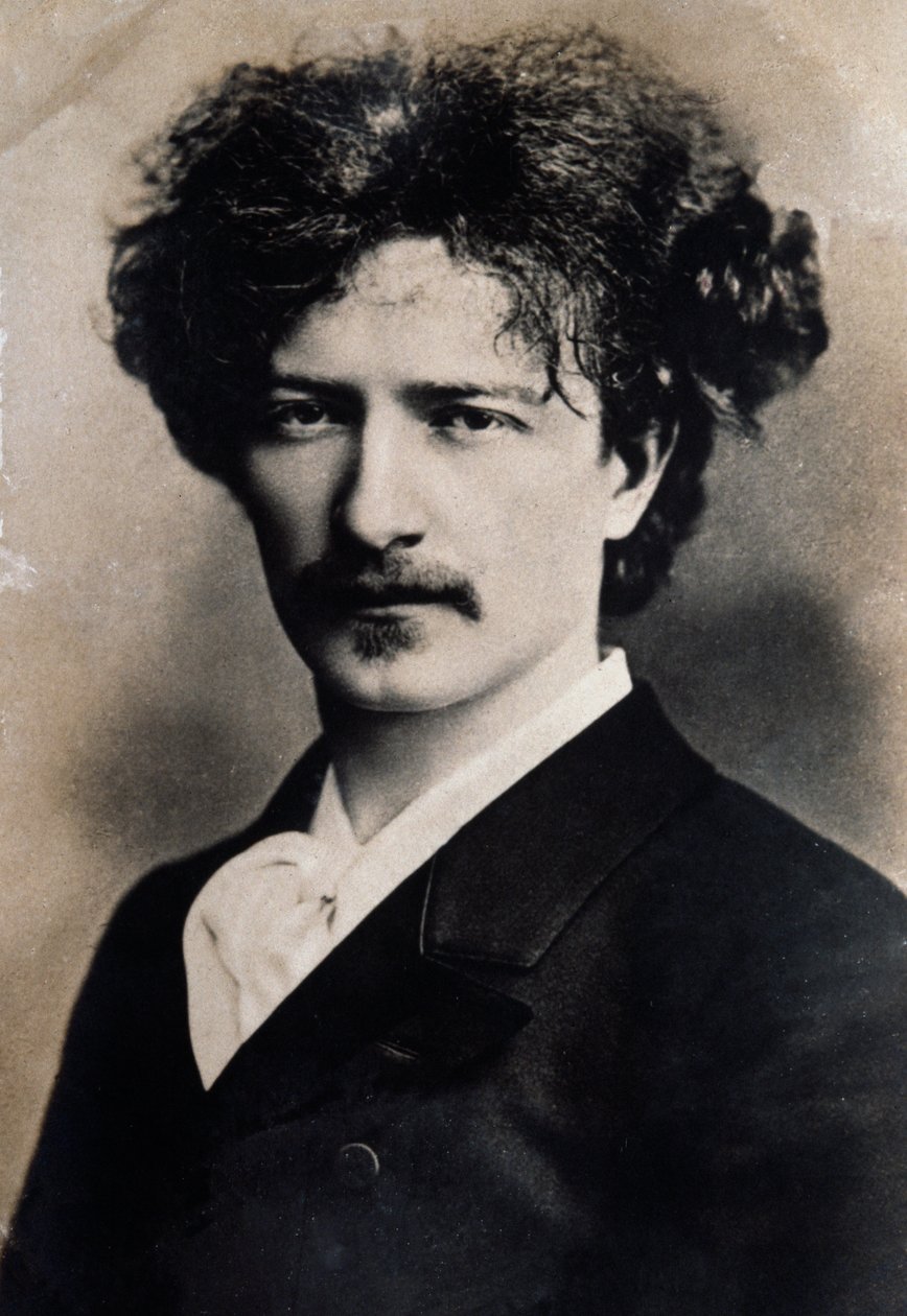 Portræt af den polske komponist Ignacy Jan Paderewski (1860-1941) af French School
