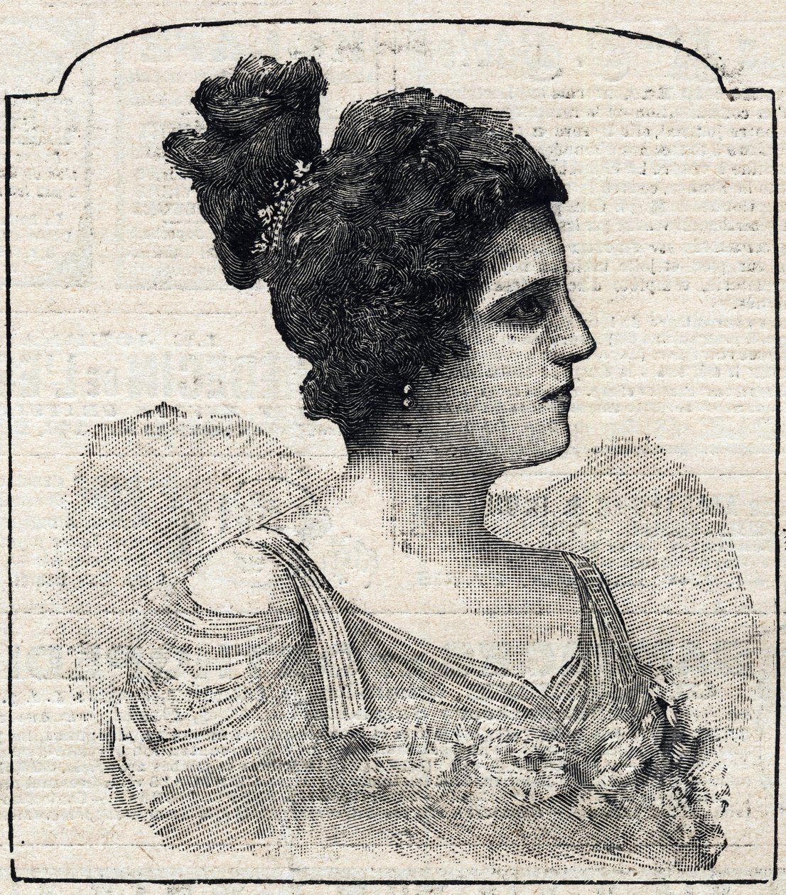Portræt af prinsesse Caraman-Chimay (Caraman Chimay) (Clara Ward - 1873 - 1916) af French School
