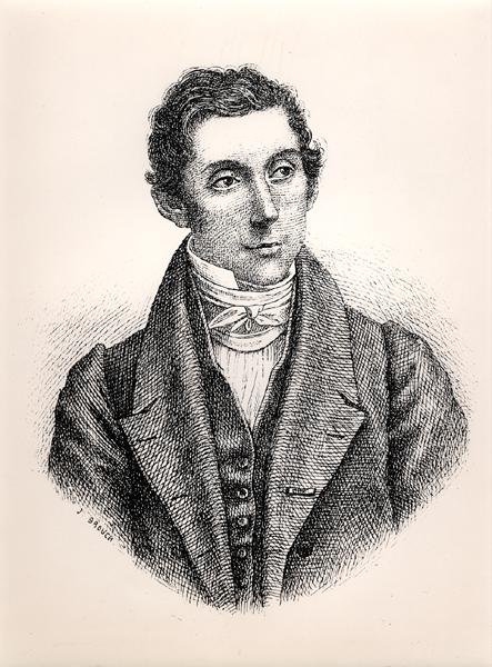 Portræt af Rene Caillie (1799-1838) (gravering) (s/h foto) af French School