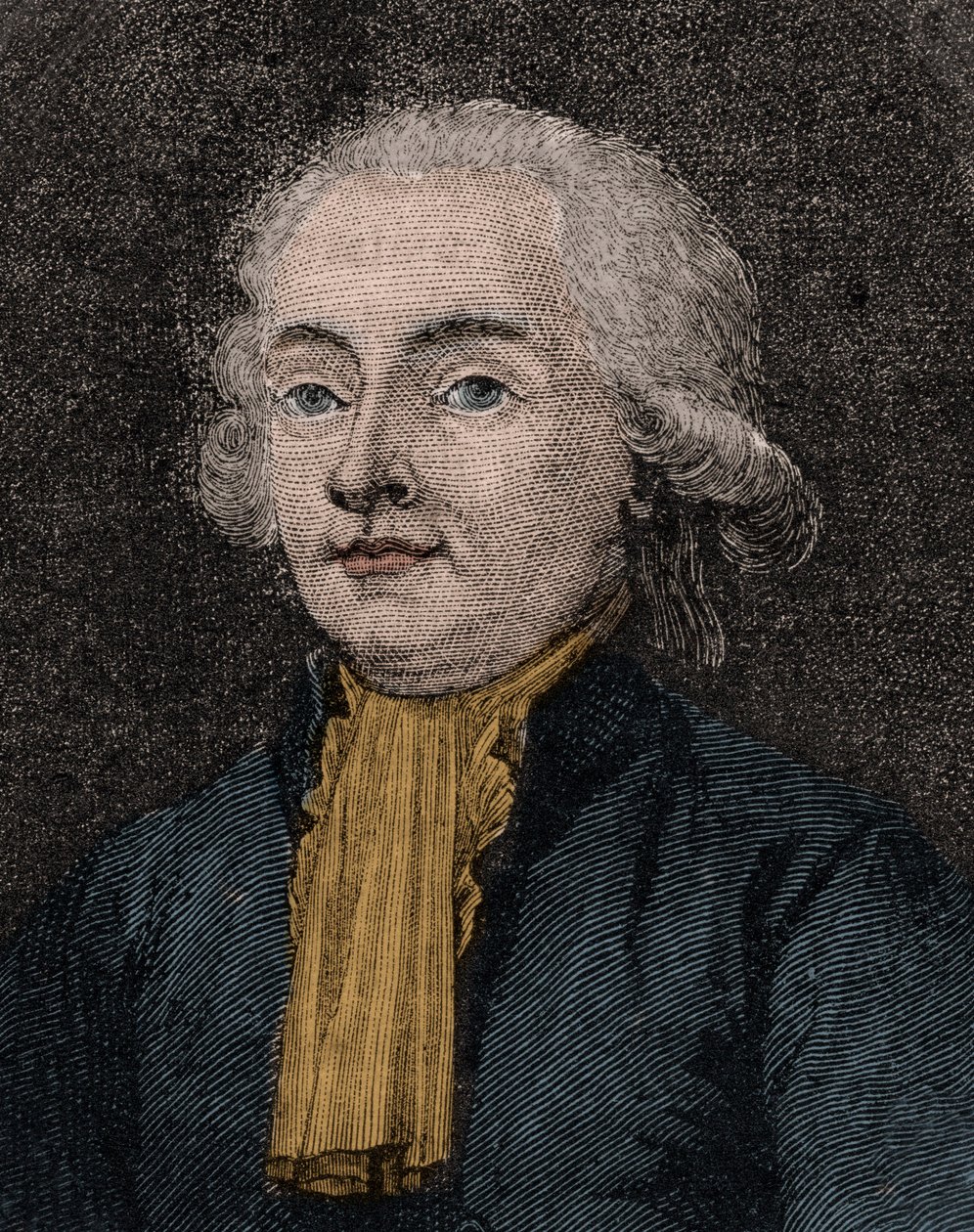 Portræt af den franske politiker Rene Guy the Hatter af French School