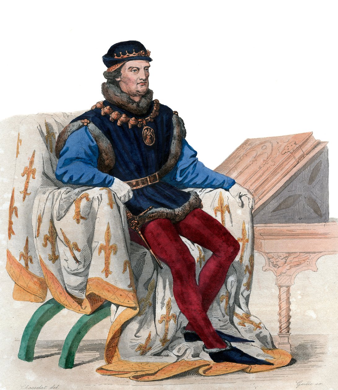 Portræt af Rene af Anjou, også kendt som Kong Rene I af Napoli (1409-1480). af French School