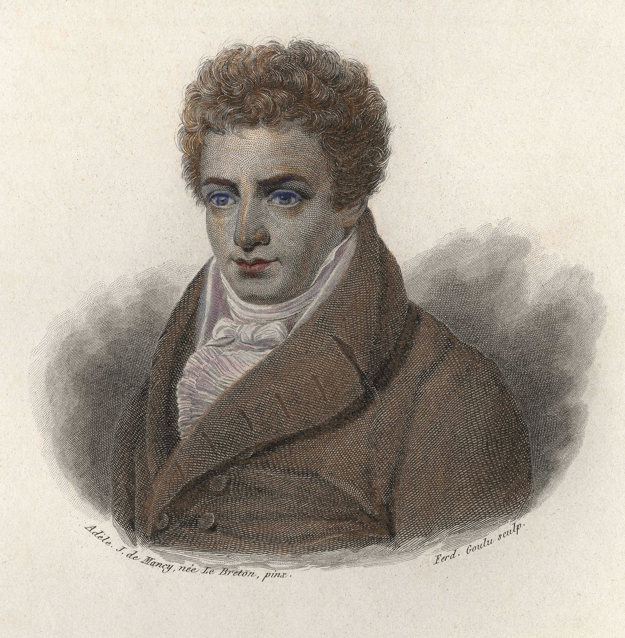 Portræt af Robert Fulton (1765-1815), amerikansk ingeniør. I "" Portrætter af nyttige mænd"" af French School