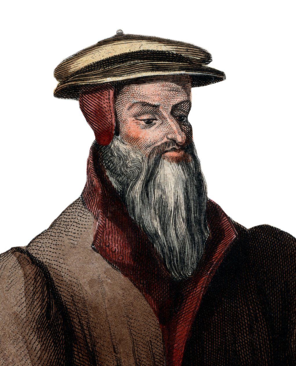 Portræt af Robert I Estienne (Robert Stephens) (1503-1559), fransk trykker. af French School