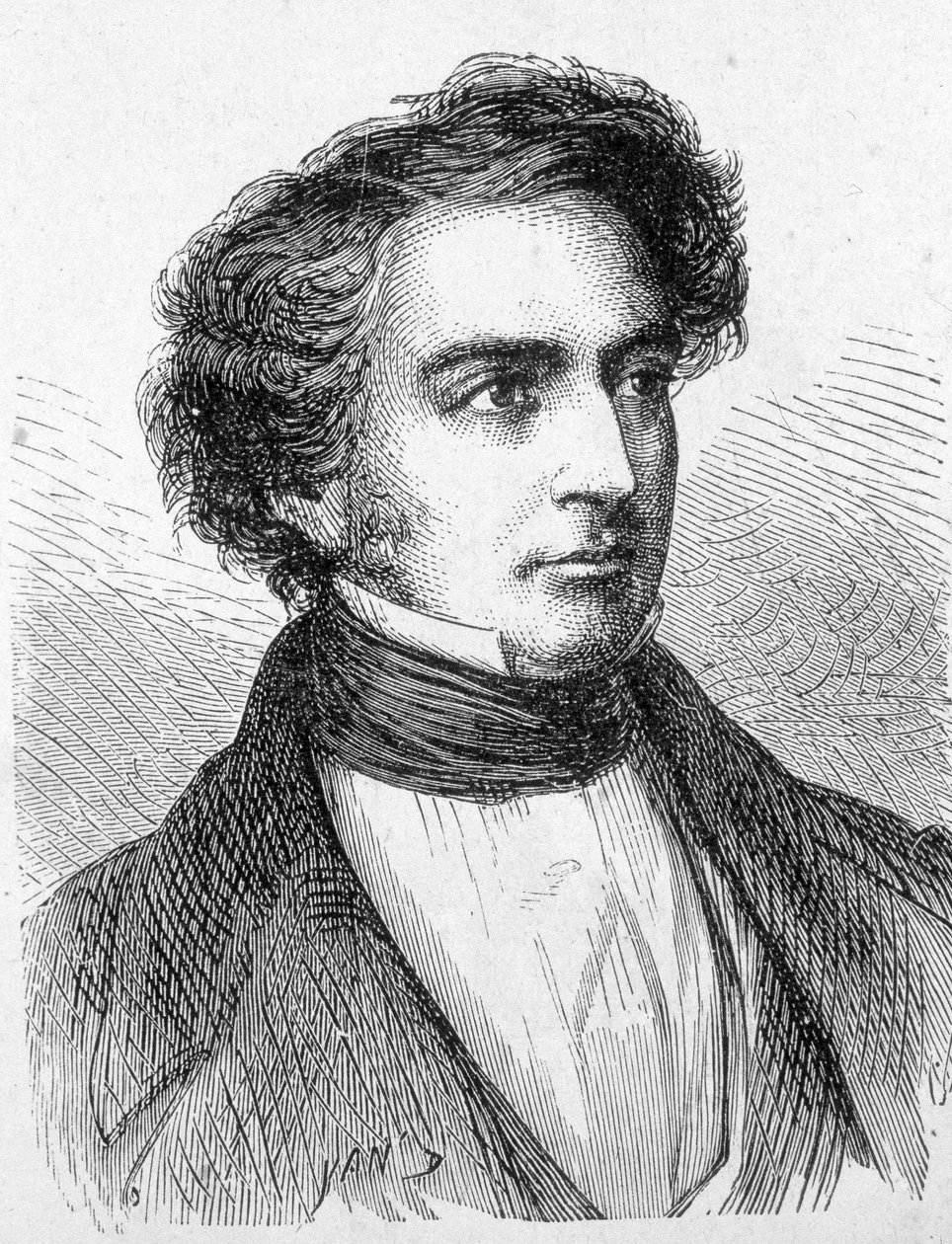 Portræt af Robert Stephenson (1803 - 1859) - i "" Album of Science; Illustrøse Lærde; Store opdagelser””” 1896. af French School