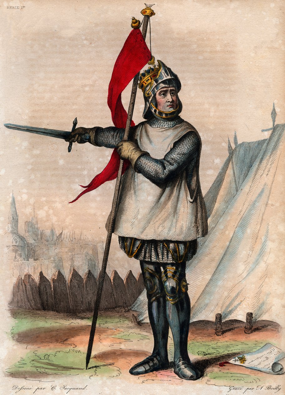 Portræt af Robert de Hauteville kendt som Guiscard (1015-1085), hertug af Apulien og Calabrien. af French School