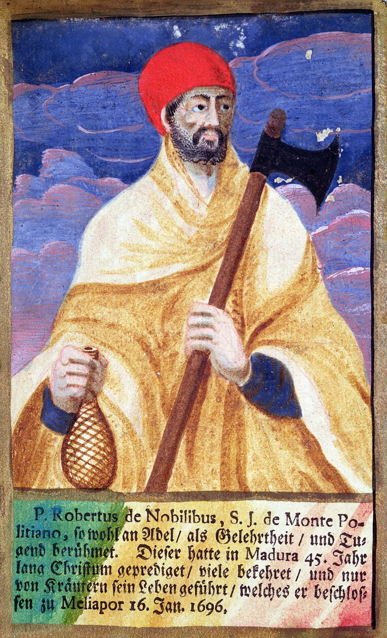 Portræt af Roberto de Nobili (1577-1656) af French School