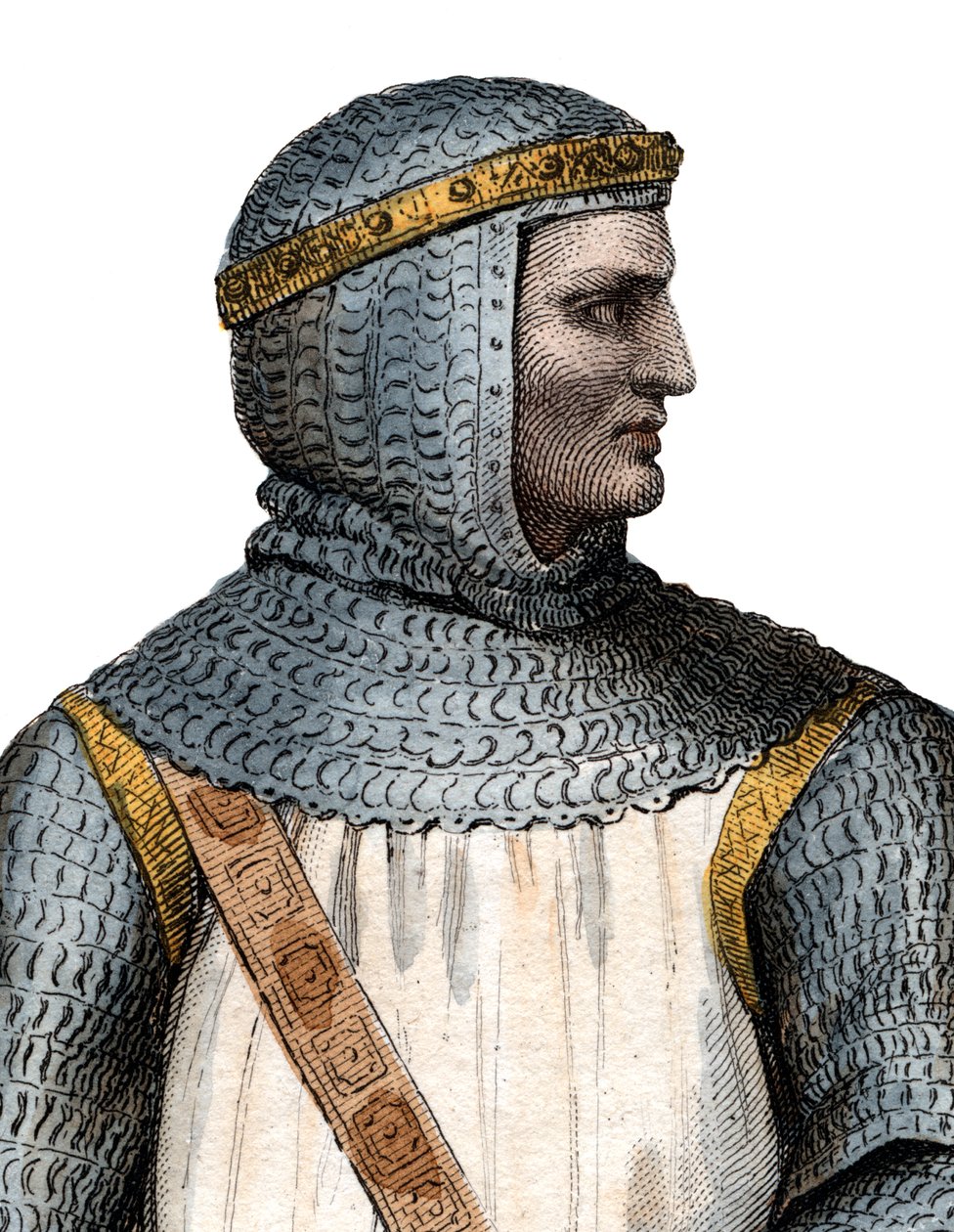 Portræt af Rollo (Robert I) (860-c.927-933), vikingeleder og hertug af Normandiet. af French School