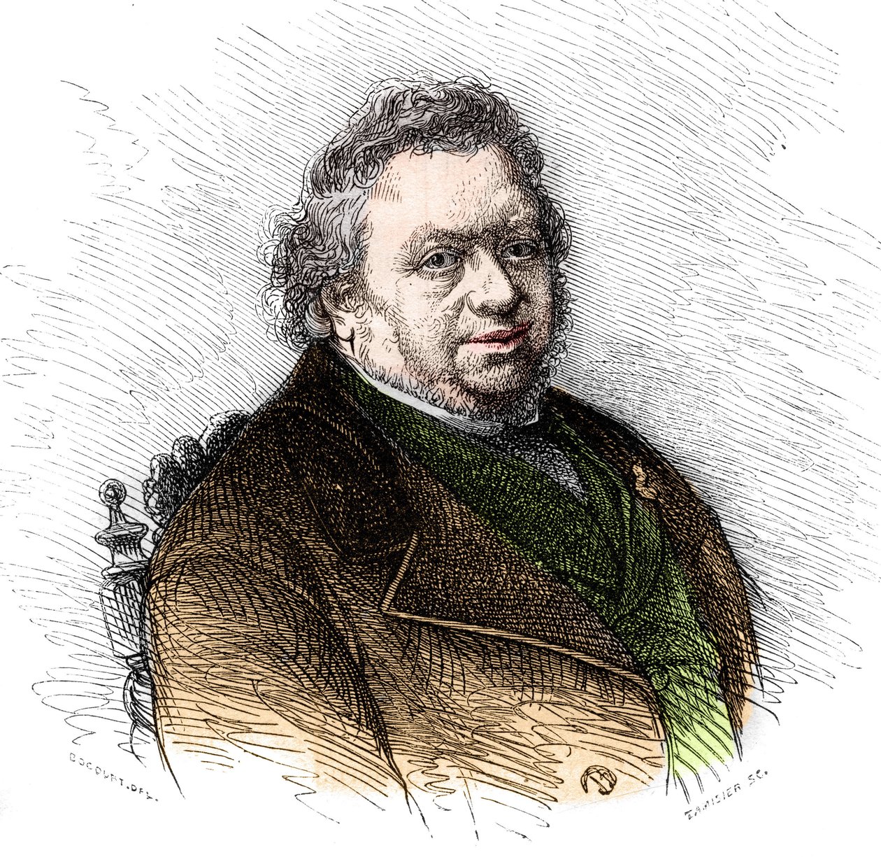 Portræt af Saintine (Xavier Boniface de Saintine af French School
