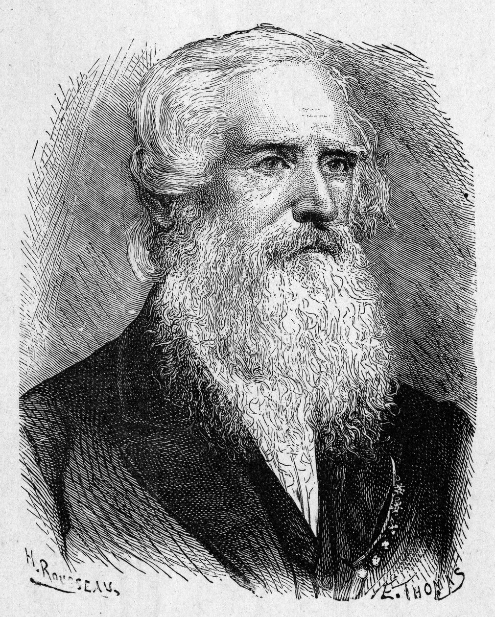 Portræt af Samuel Morse (1791 - 1872), amerikansk maler og fysiker - i "" Album of Science; berømte videnskabsmænd; Store opdagelser””” 1896. af French School