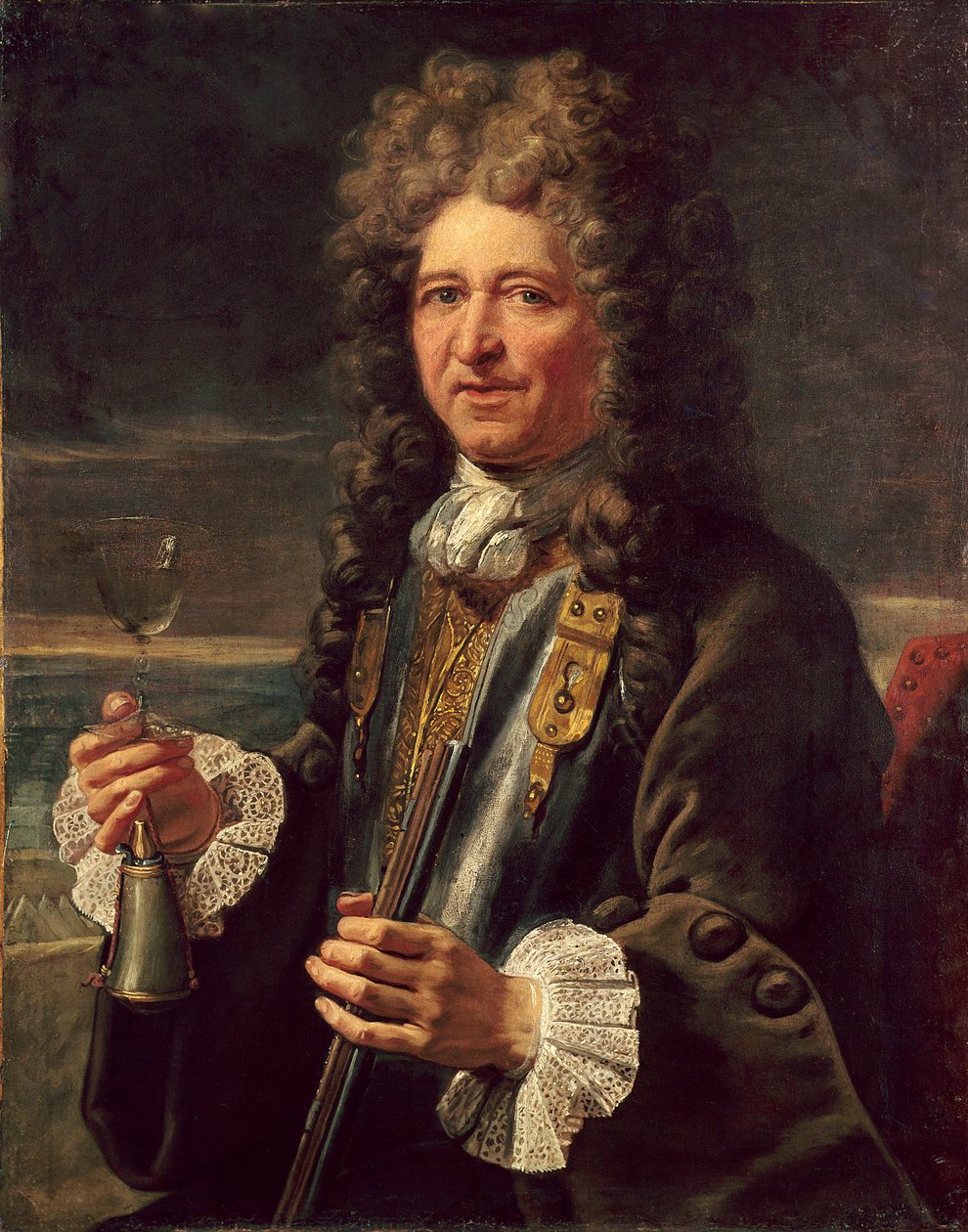 Portræt af Sebastian the Prestre herre af Vauban (1633-1717), marechal af Frankrig. Anonymt maleri af den franske skole. Versailles. Musee Du Chateau - Portræt af Sebastien le Prestre, Lord of Vauban (1633-1717), marskal af Frankrig. Anonym maleri af af French School