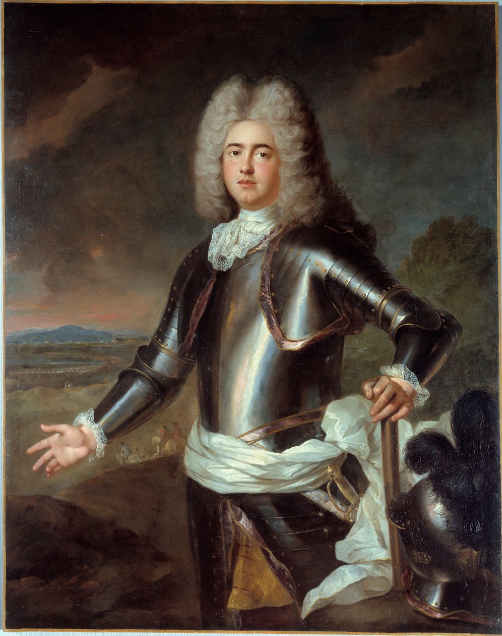 Portræt af Simon Arnauld, markis af Pompone (1618 - 1699). Anonymt maleri af French School