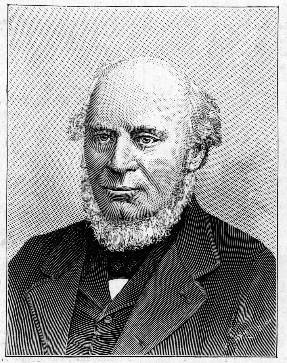 Portræt af Sir John Fowler (1817-1898) engelsk ingeniør. af French School