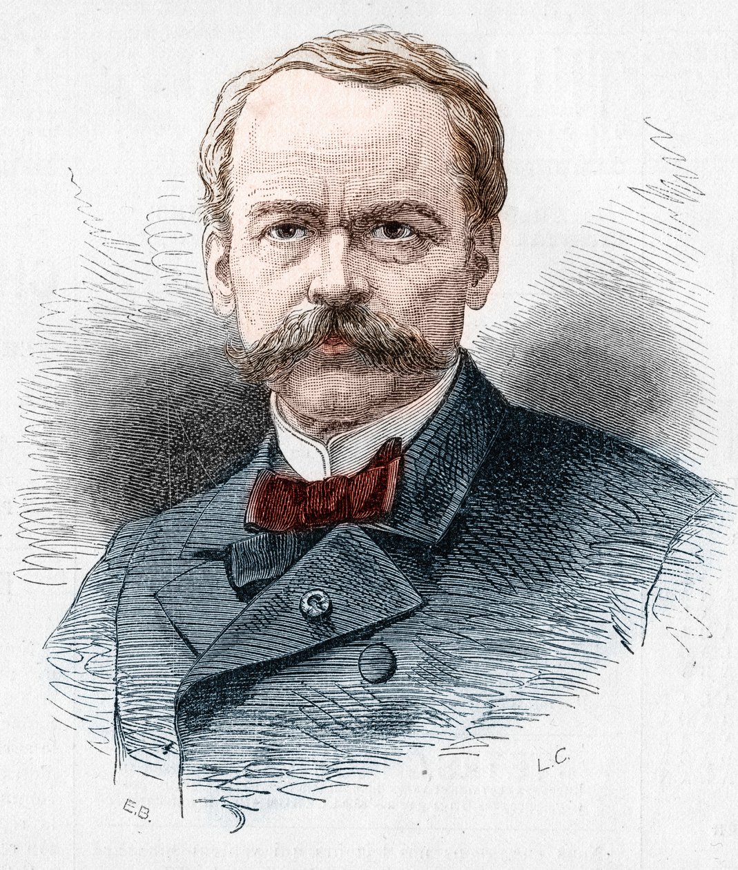 Portræt af Theodore Barriere (1823-1877), fransk dramatiker. Indgravering i "" Le Monde Illustré"" nr. 1071 af 20. oktober 1877. af French School