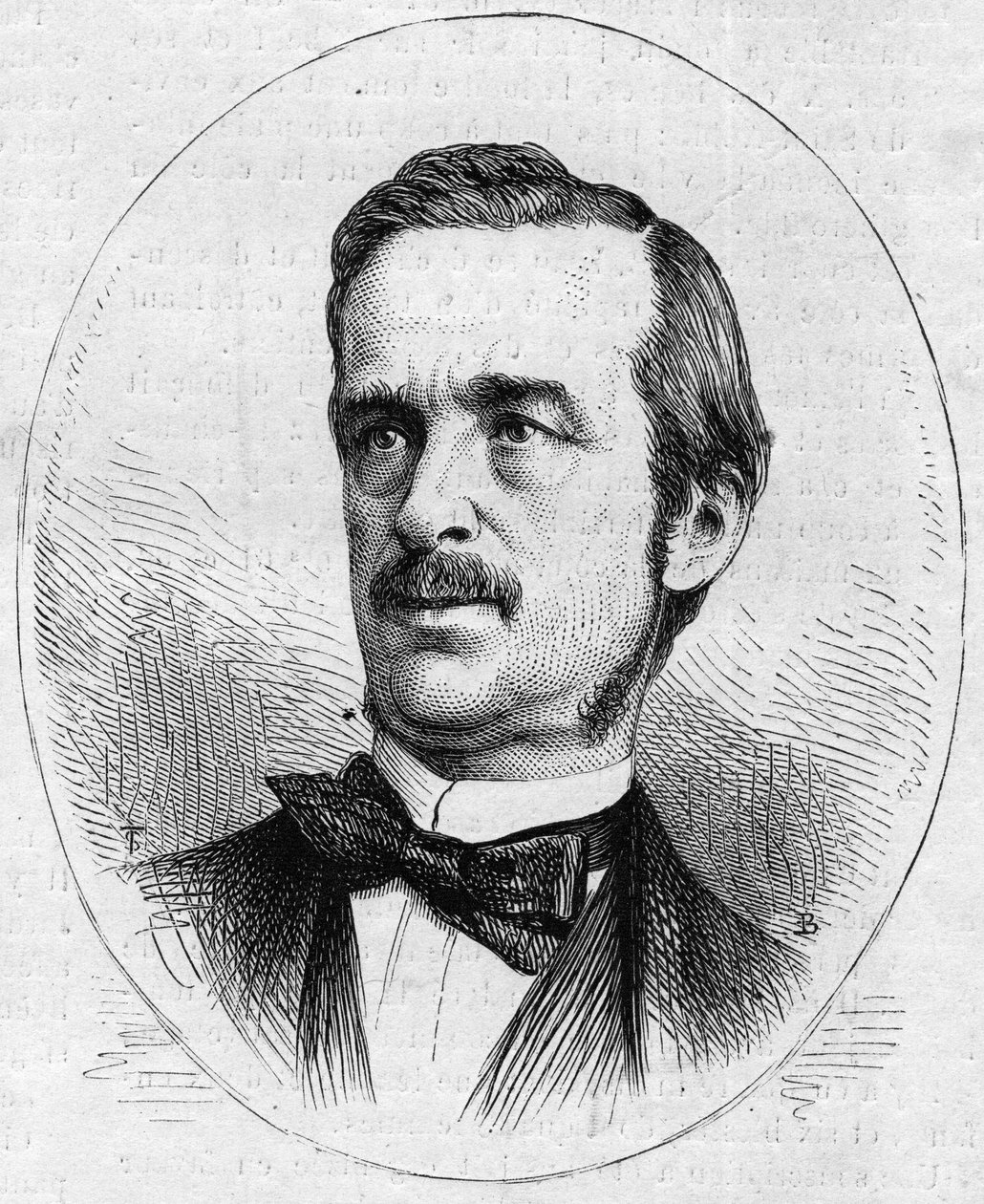 Portræt af Urbano (Urbano) Ratazzi (1808-1873), italiensk politiker. Indgravering i "" The Illustrated World"" nr. 844 af 13. juni 1873. af French School