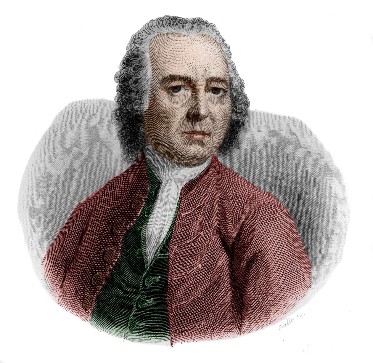 Portræt af Valentin Jamerey-Duval (1695-1775), fransk bibliotekar og sekretær. af French School