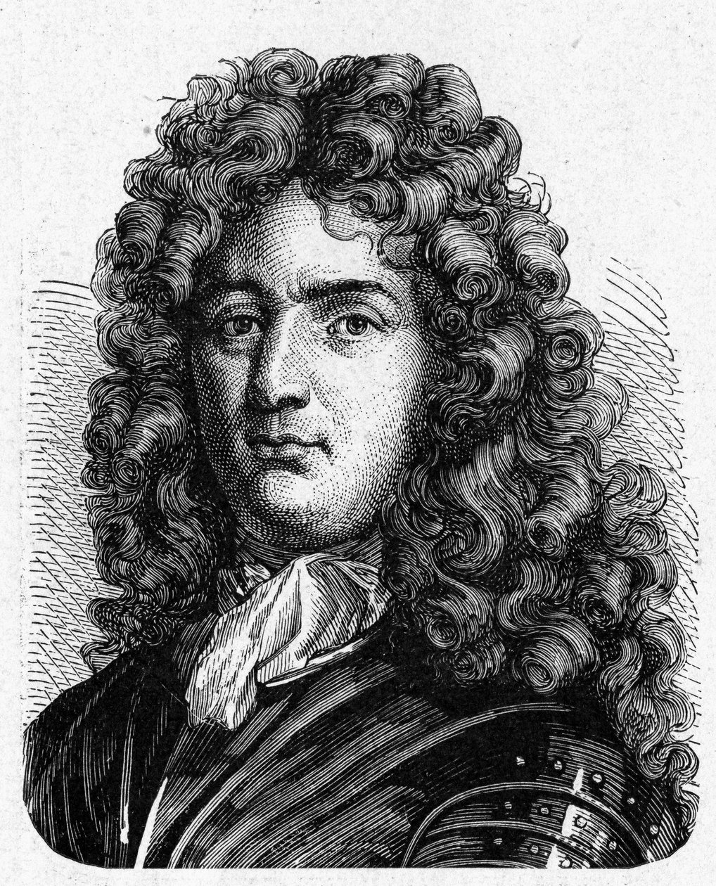 Portræt af Vauban (1633 - 1707). (Sébastien Le Prestre de Vauban) (marskal af Frankrig og militæringeniør) - i "" Album de la Science; berømte videnskabsmænd; Store opdagelser””” 1896. af French School