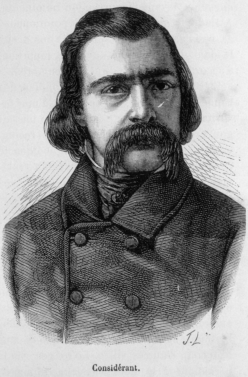 Portræt af Victor Recital (1808 - 1893) fransk filosof og økonom - i "" L