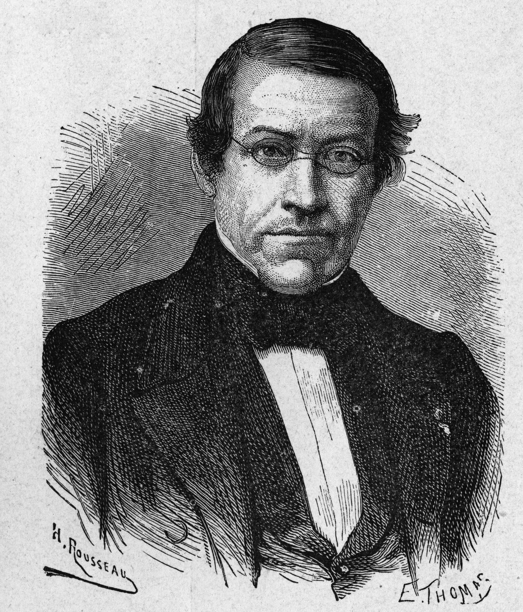 Portræt af Wheatstone (1802 - 1875), opfinder inden for telegrafi - i "" Album of Science; berømte videnskabsmænd; Store opdagelser””” 1896. af French School