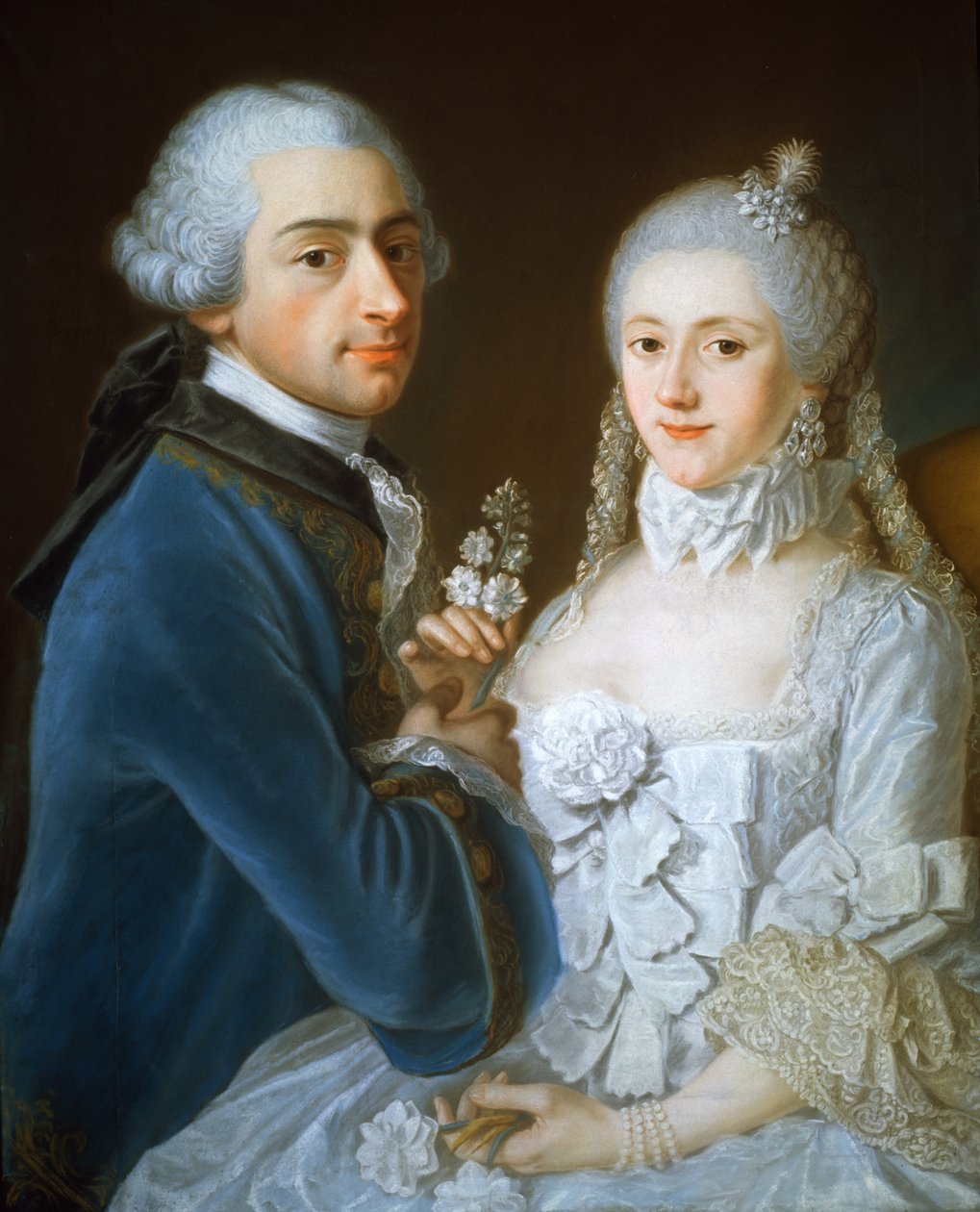 Portræt af et ægtepar, 1752 af French School