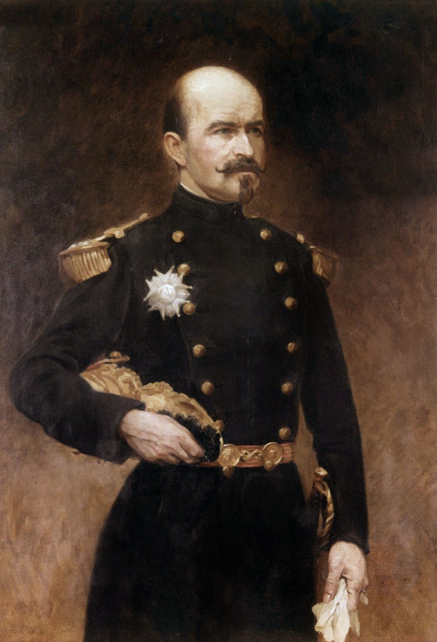 Portræt af general Louis Jules Trochu af French School
