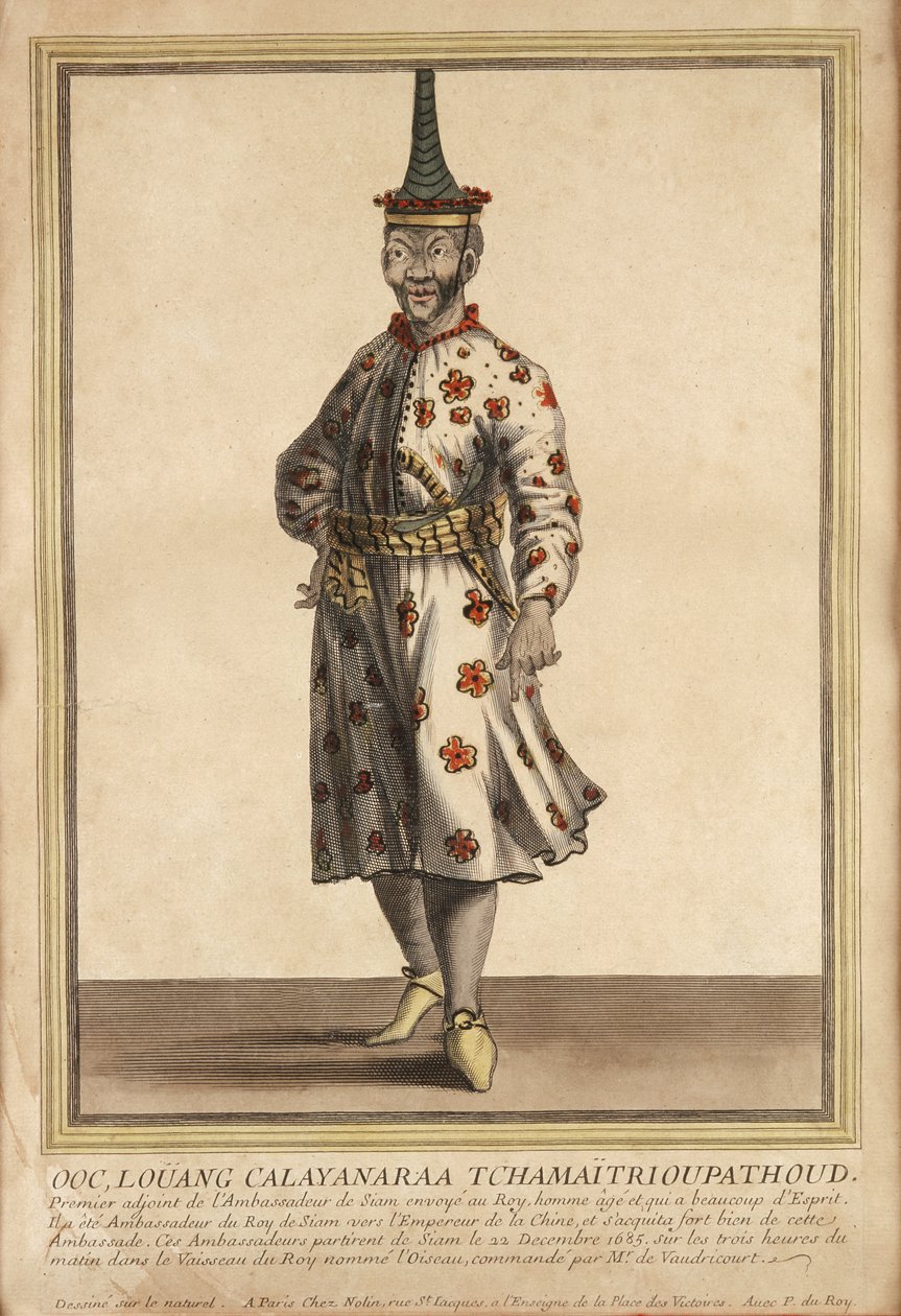 Portræt af en af de siamesiske ambassadører til Ludvig XIV, 1685 af French School