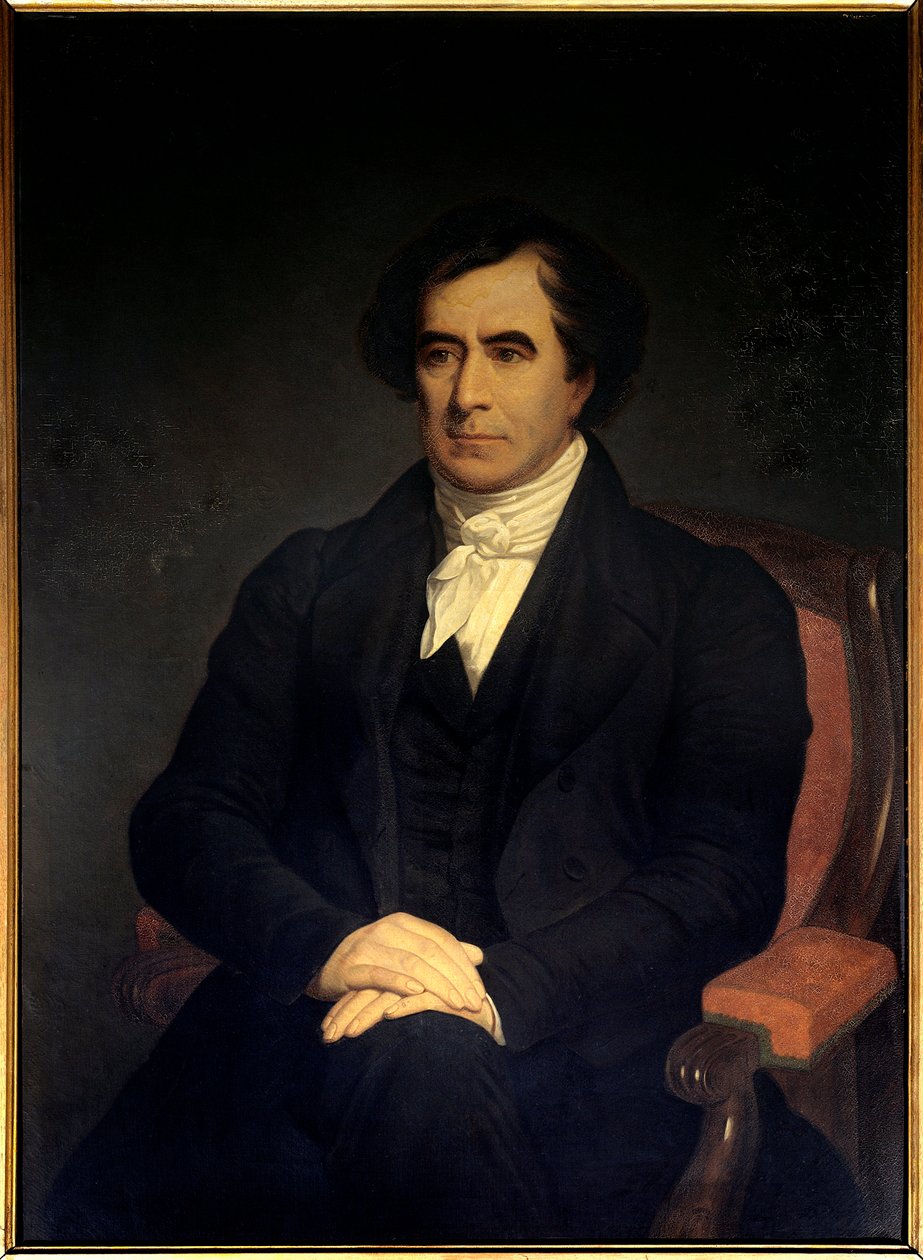 Portræt af fysiker Francois Arago (1786-1833), astronom og politiker, minister for flåde og krig i 1848. Anonymt maleri fra det 19. århundrede. Paris, Musee De L
