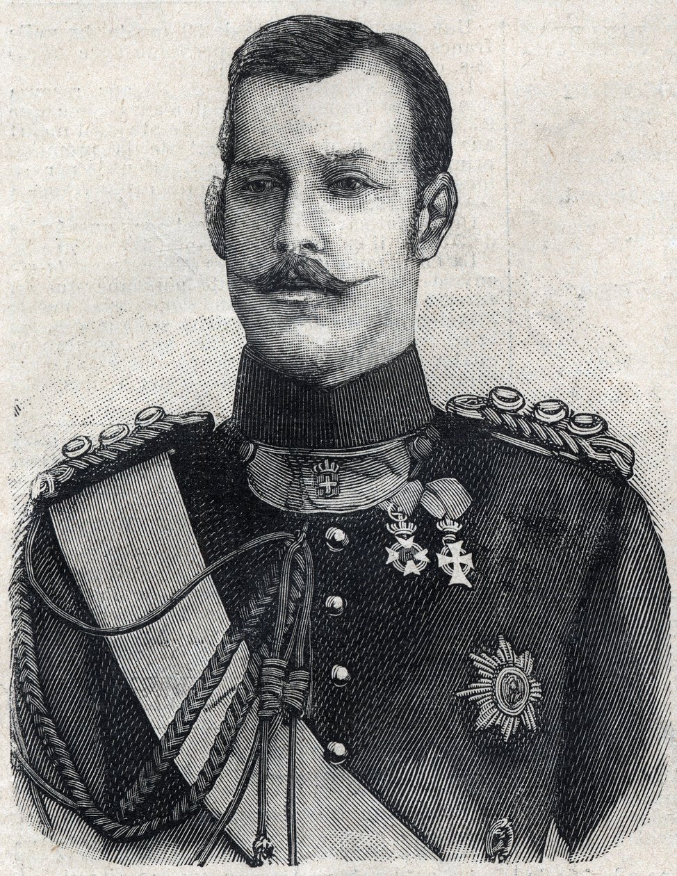 Portræt af kronprinsen af Grækenland (som blev George I af Grækenland af French School