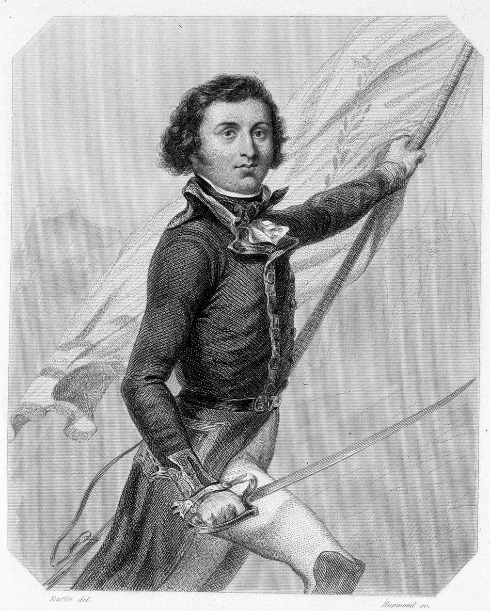 Portræt af hertugen af Chartres og Orleans, der blev Louis-Philippe I (1773-1850), franskmændenes konge. I L