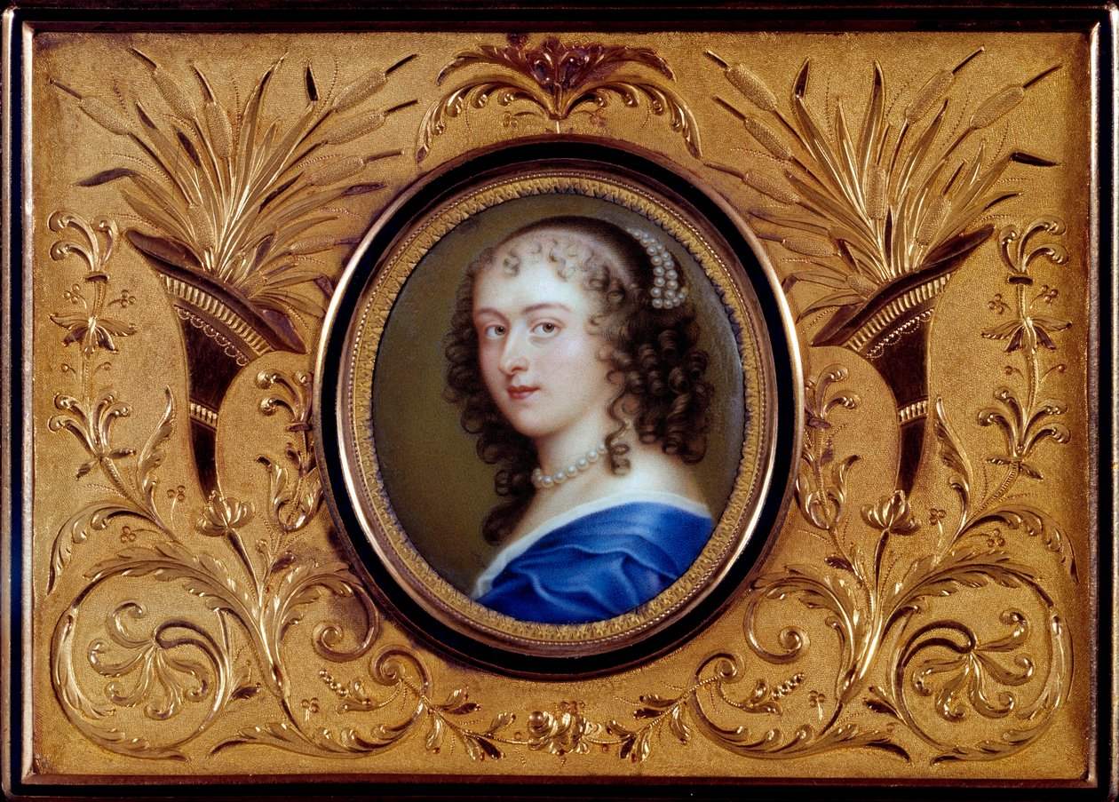 Portræt af den franske forfatter Anne "" Ninon"" af Enclos (eller Ninon de Lenclos eller Ninon de Lanclos af French School