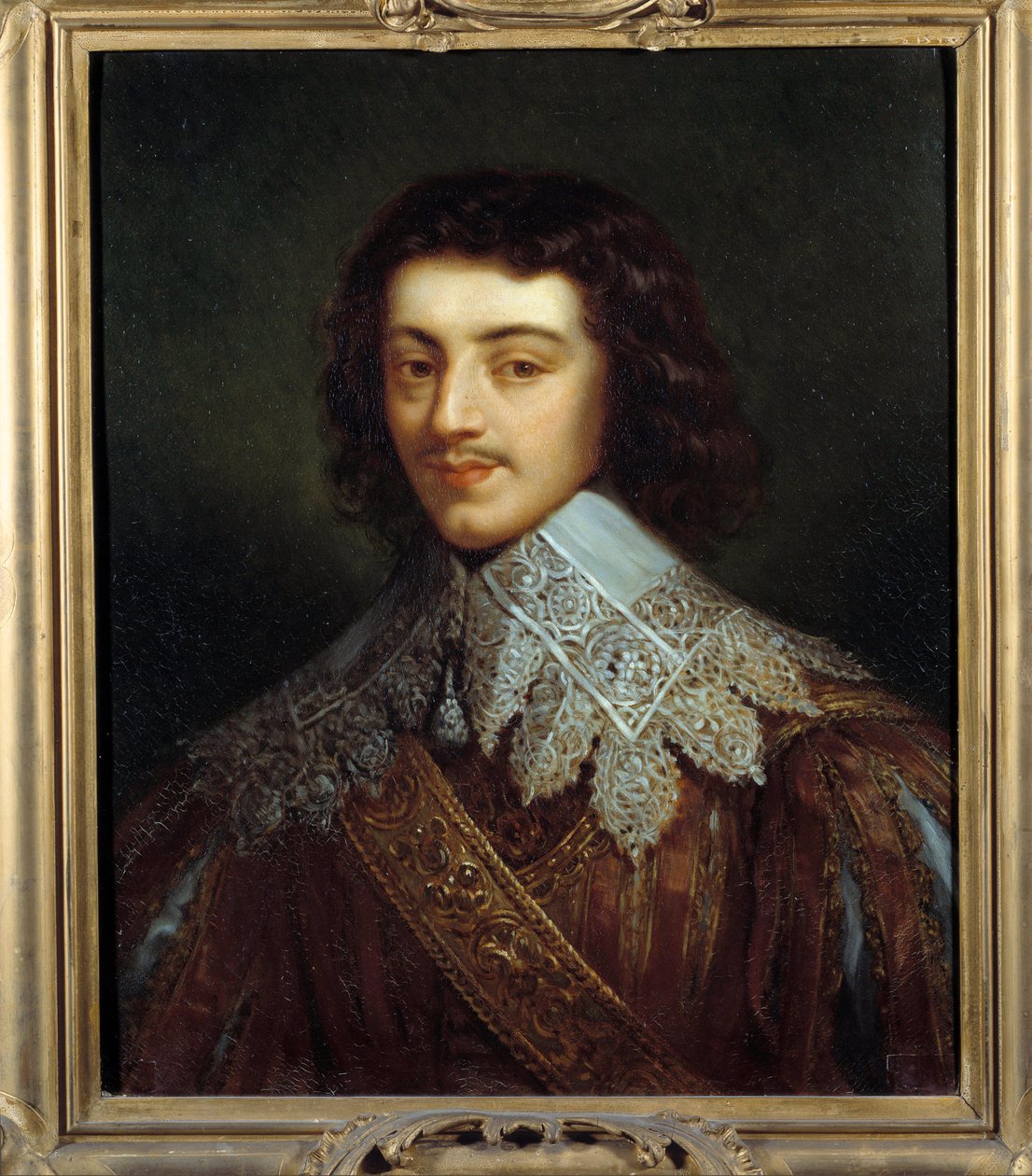 Portræt af Marquis de Cinq Mars (Henri Coiffier de Ruze af French School