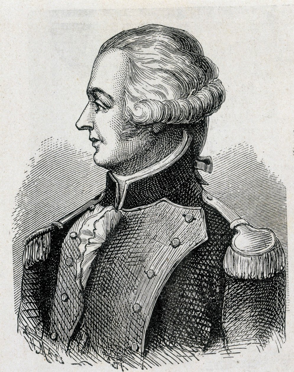 Portræt af Marquis de Jouffroy (1751 - 1832) - i "" Album of Science; berømte lærde; Grandes opdagelser””” 1896. af French School