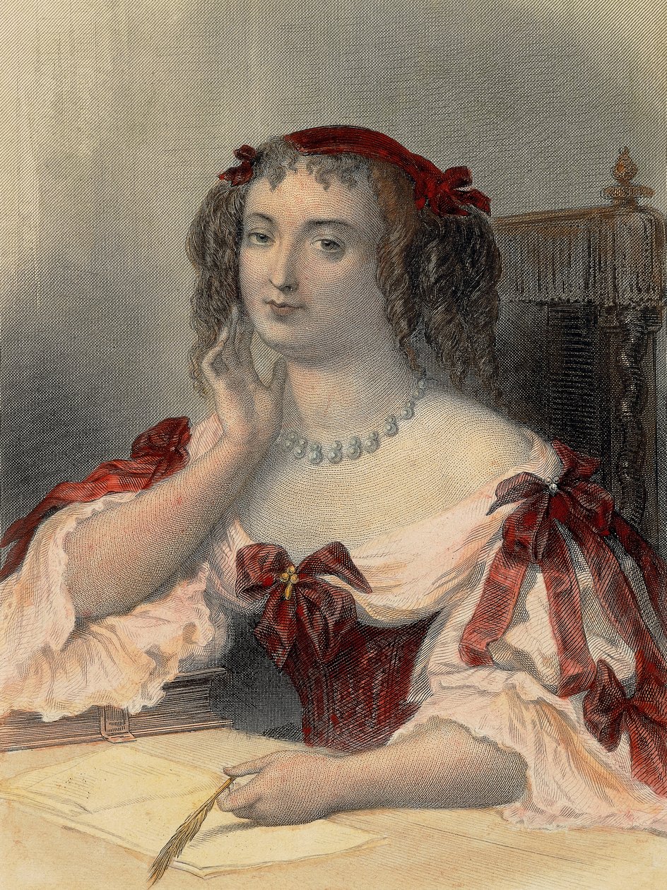 Portræt af Marquise de Sevigne af French School