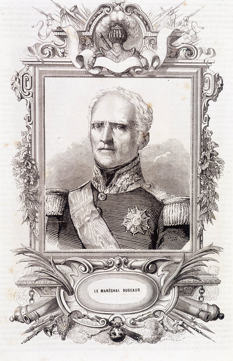 Portræt af den franske marskal Thomas Robert Bugeaud (1784-1849) af French School