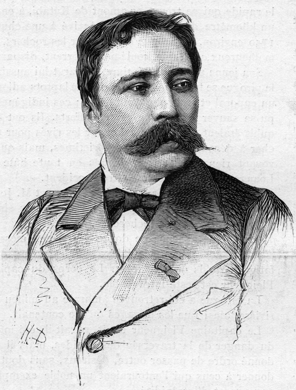 Portræt af maleren James Bertrand (1825-1887). af French School