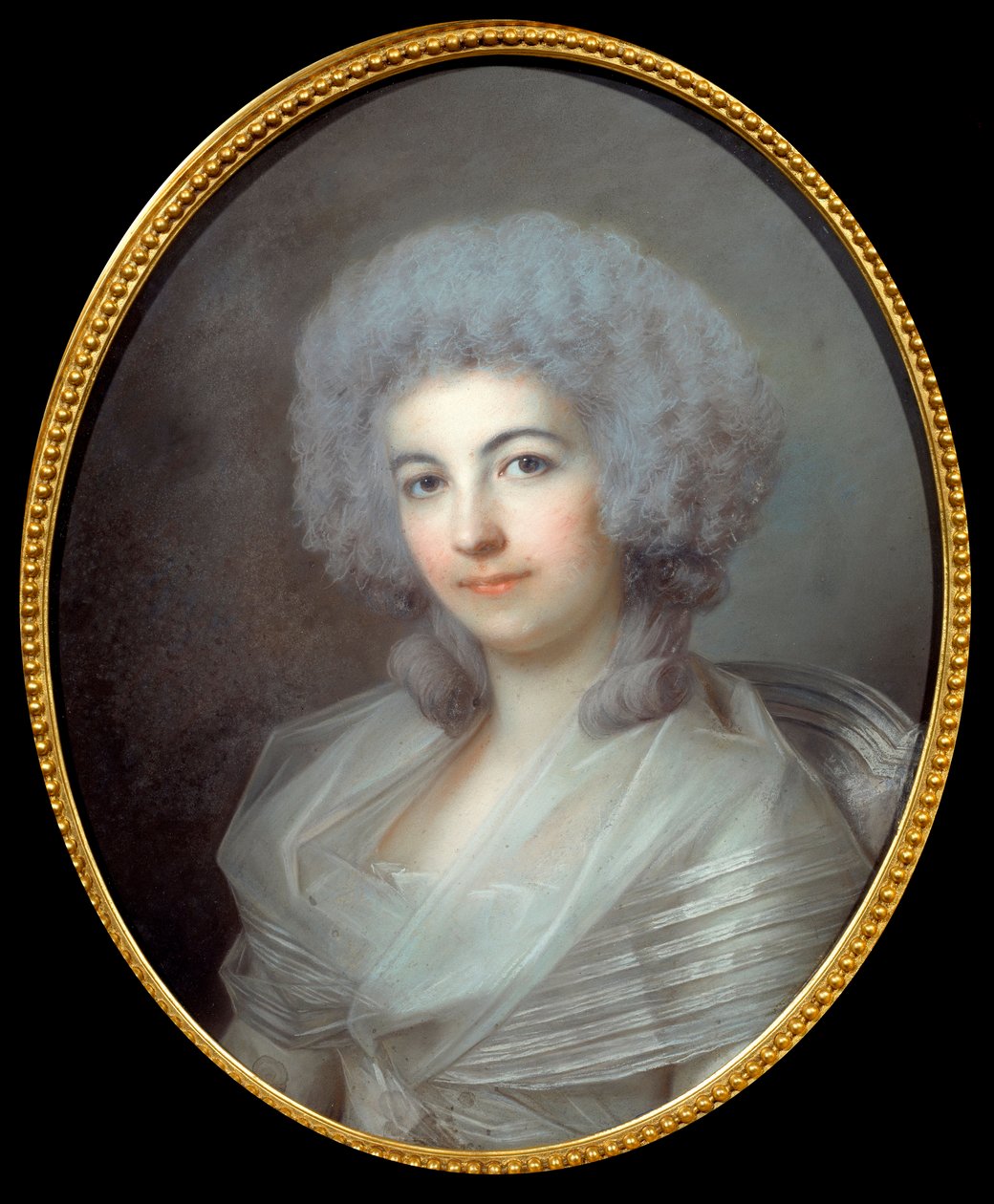 Portræt af hustruen til Pierre Choderlos de Laclos Maleri i pastel af den franske skole i det 18. århundrede. Sol. 0,55x0,45 m Amiens museum i Picardie af French School