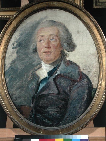 Portræt formodes at være Marie-Joseph Chenier (1764-1811) 1799 af French School