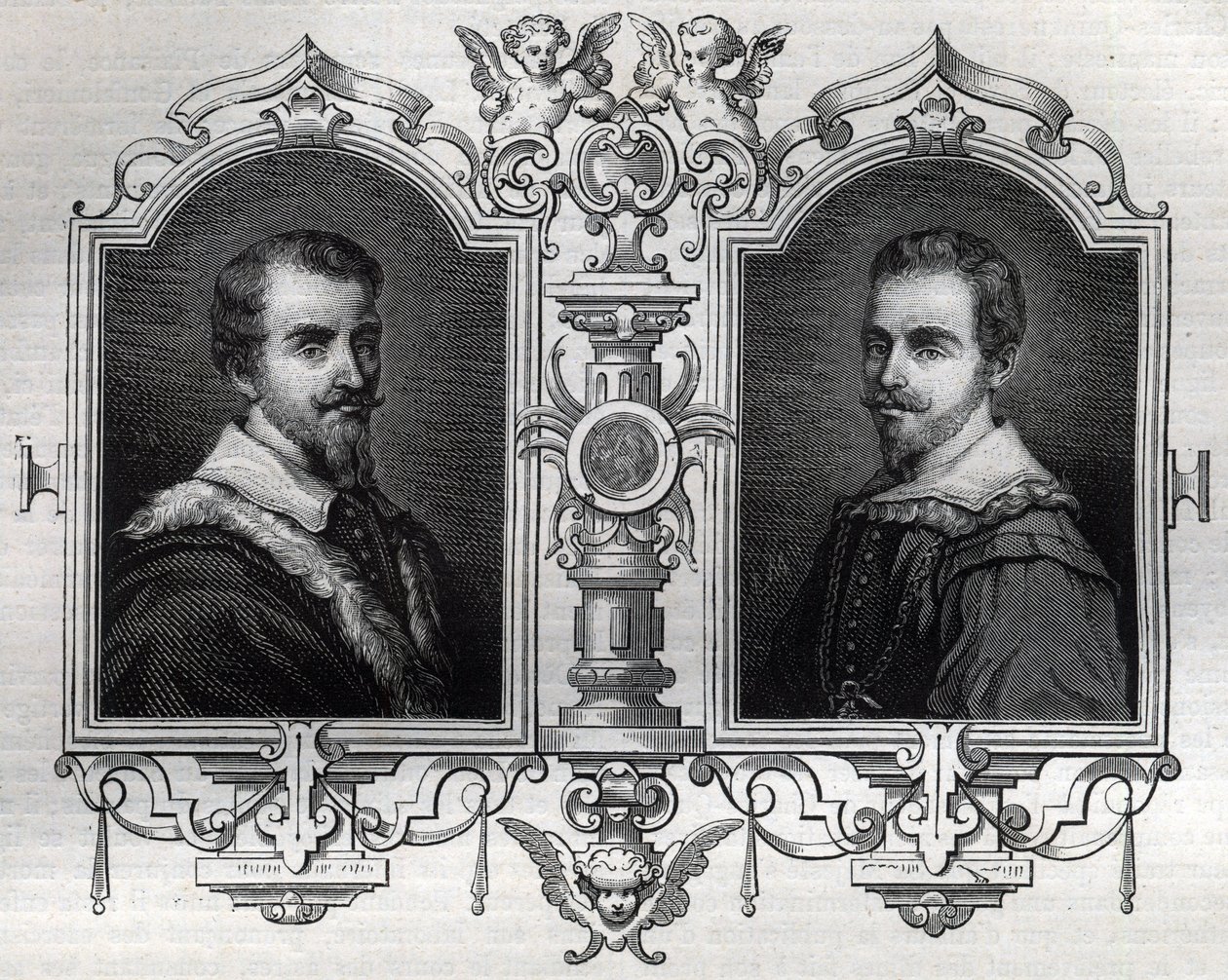Portrætter af Horace (Orazio 1531-1553) og Octave Farnese Octave (Ottavio) af French School