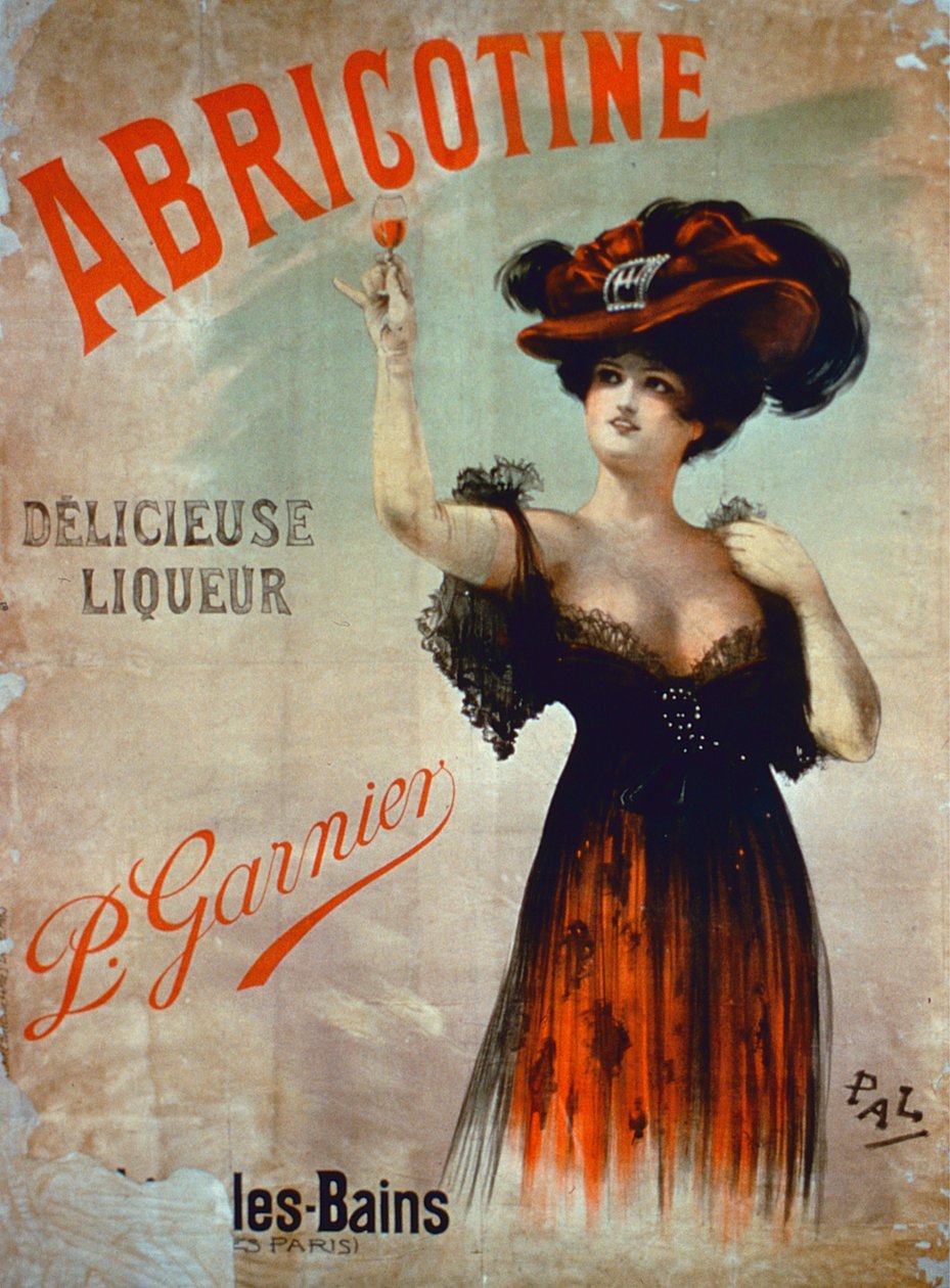 Plakat reklame Abricotine, lavet af P. Garnier, Paris af French School