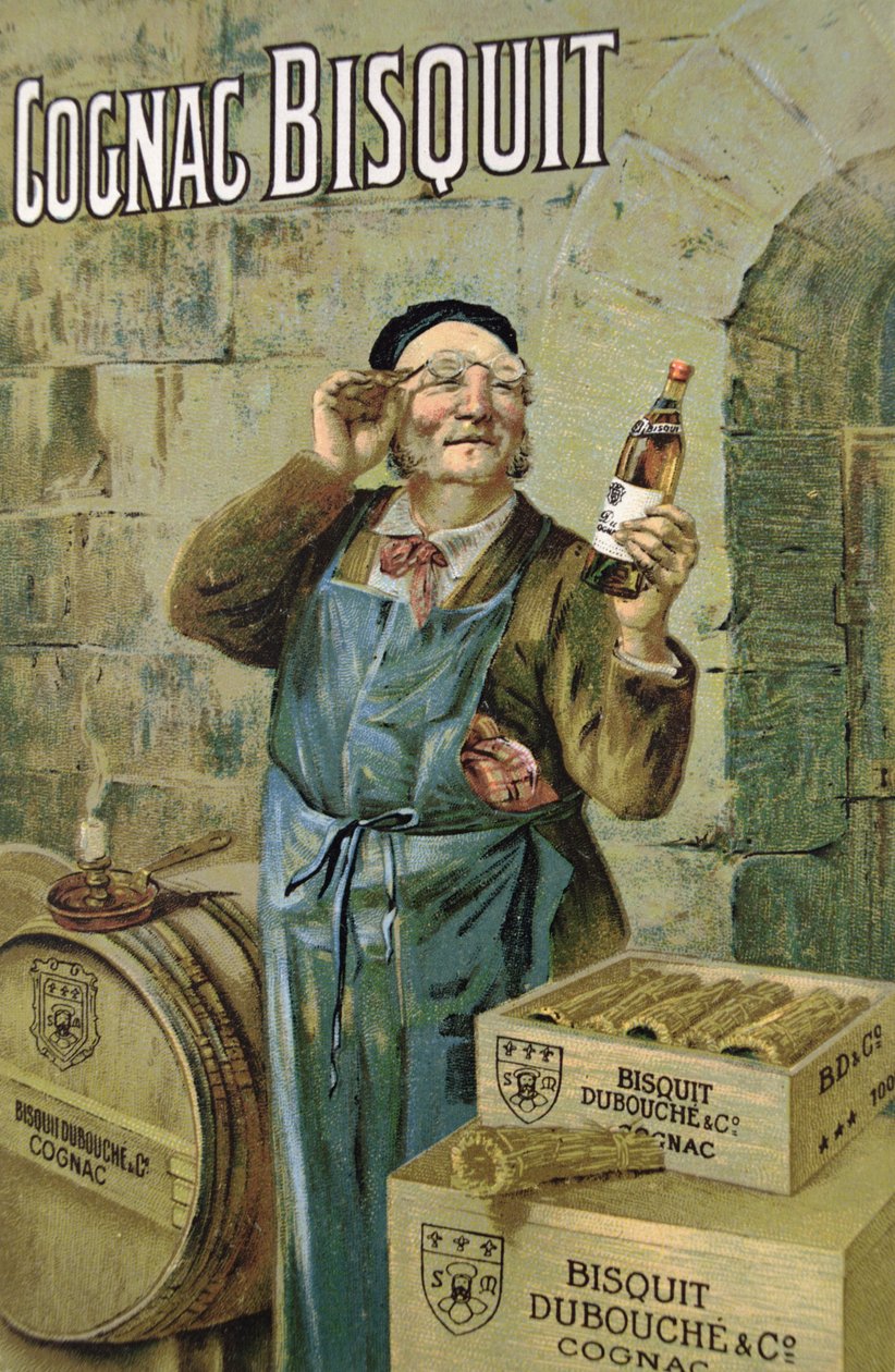 Plakat reklame Bisquit Cognac af French School