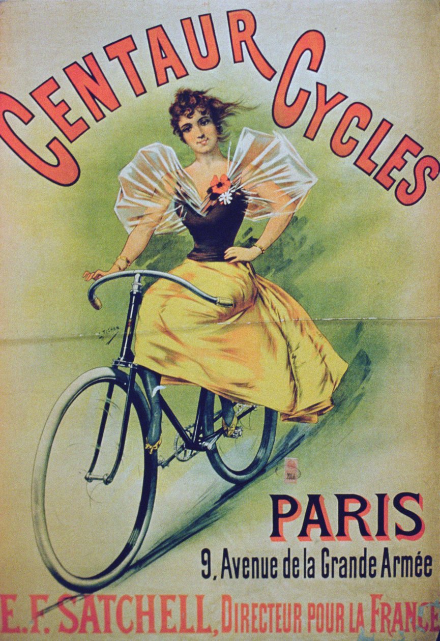 Plakat reklame Centaur Cycles, Paris af French School