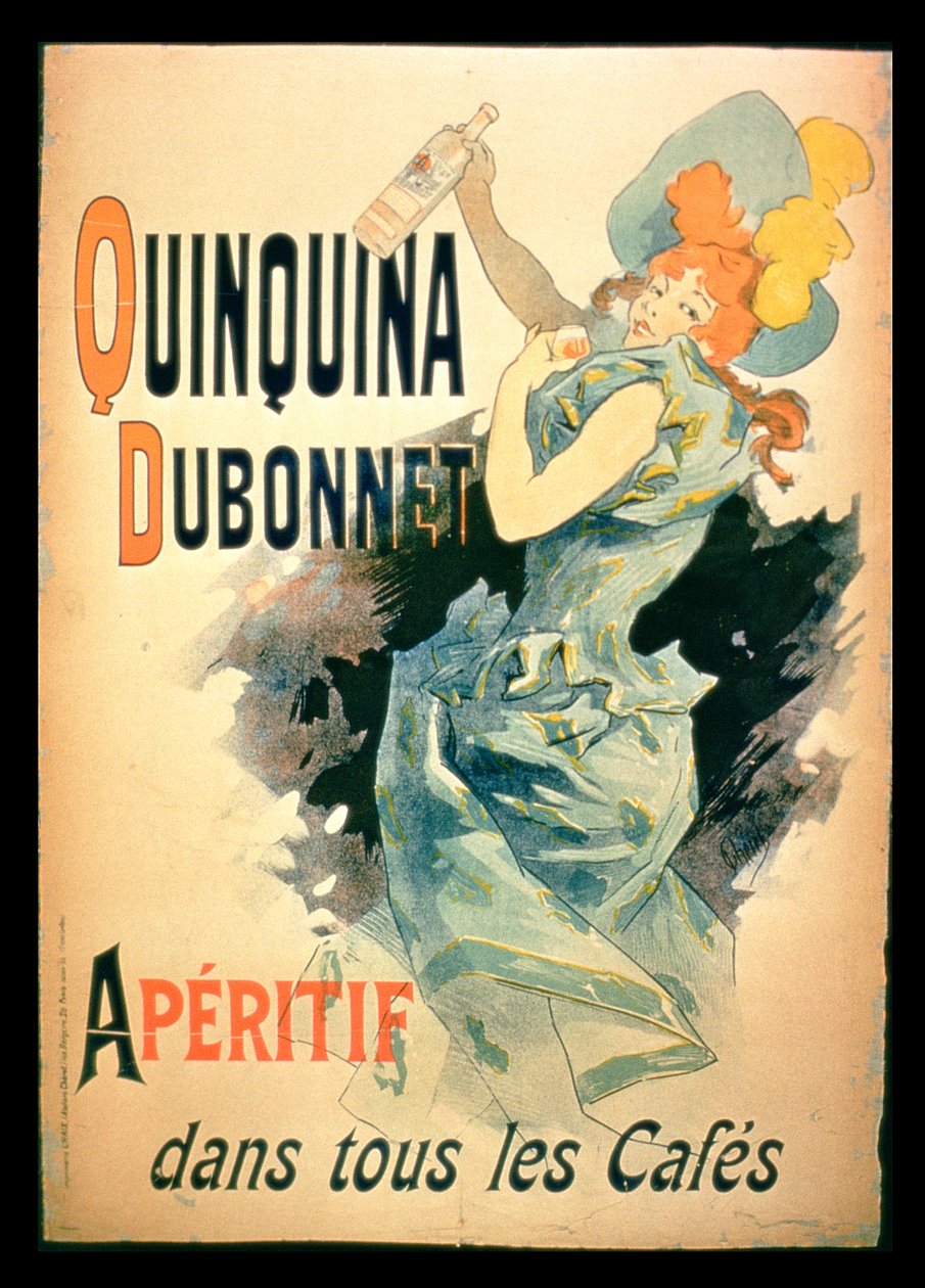 Plakat reklame for Quinquina fra Dubonnet af French School