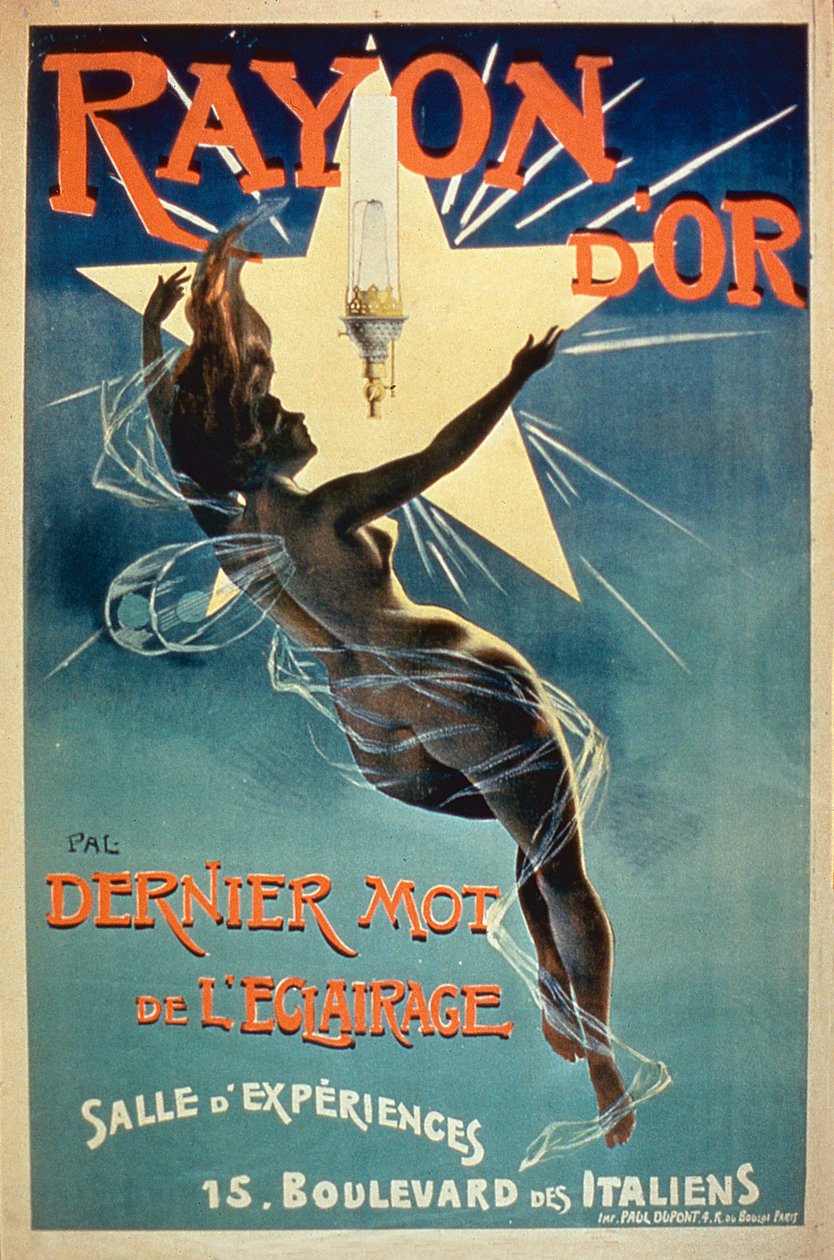 Plakatreklame Rayon dOr Lighting, Paris af French School