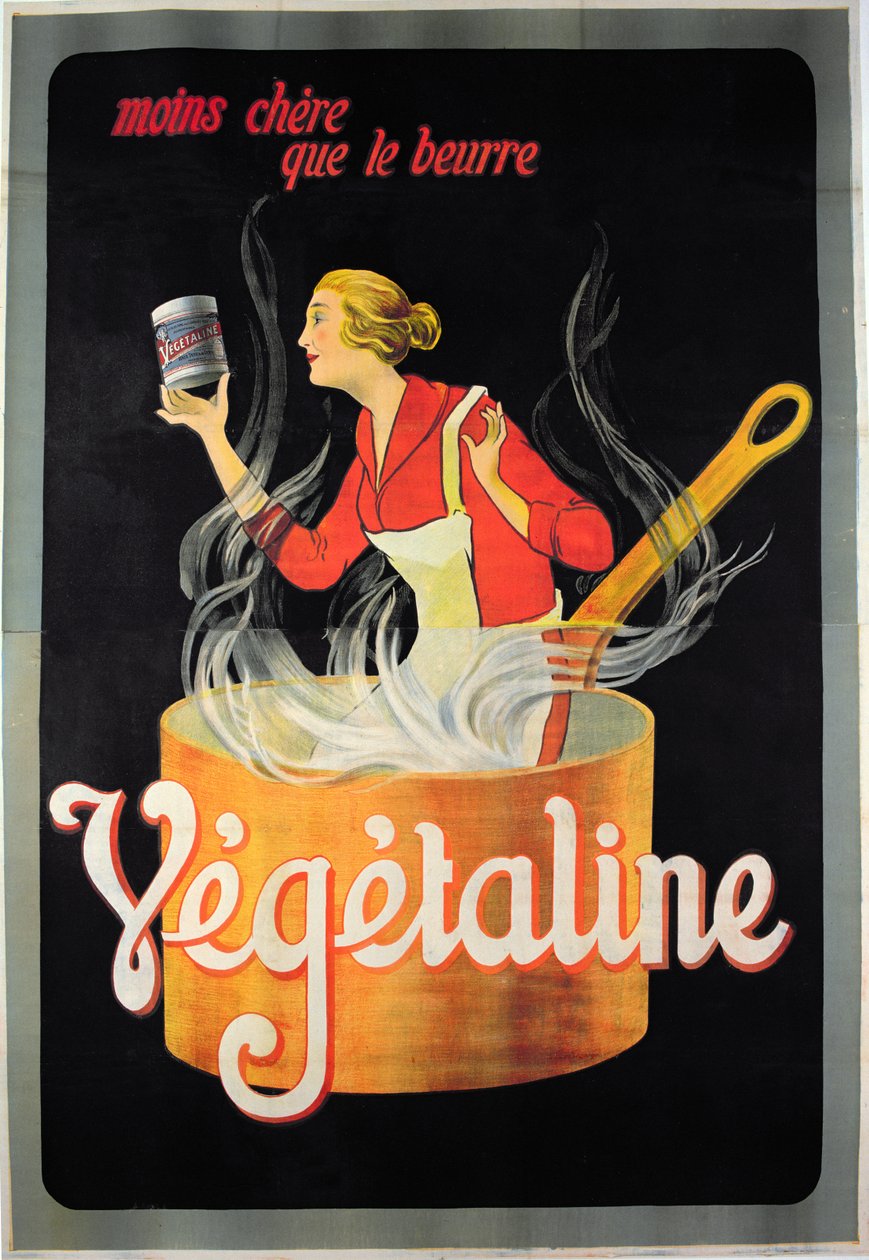 Plakat reklame for vegetabilsk margarine af French School